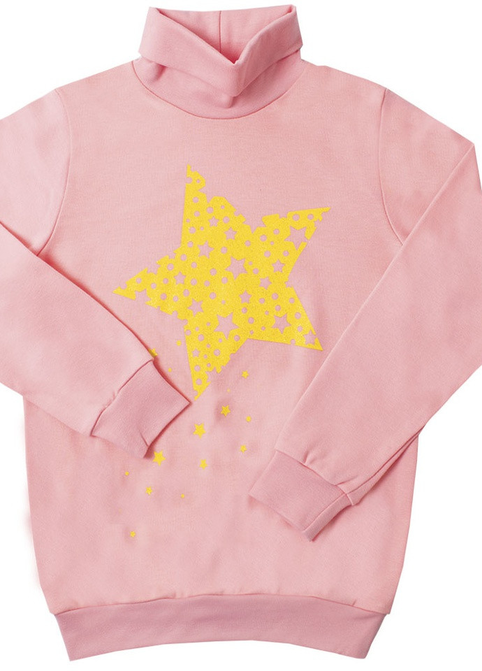 Персиковый демисезонный детский свитер для девочки sv-18-1-18 *звёздная* Габби