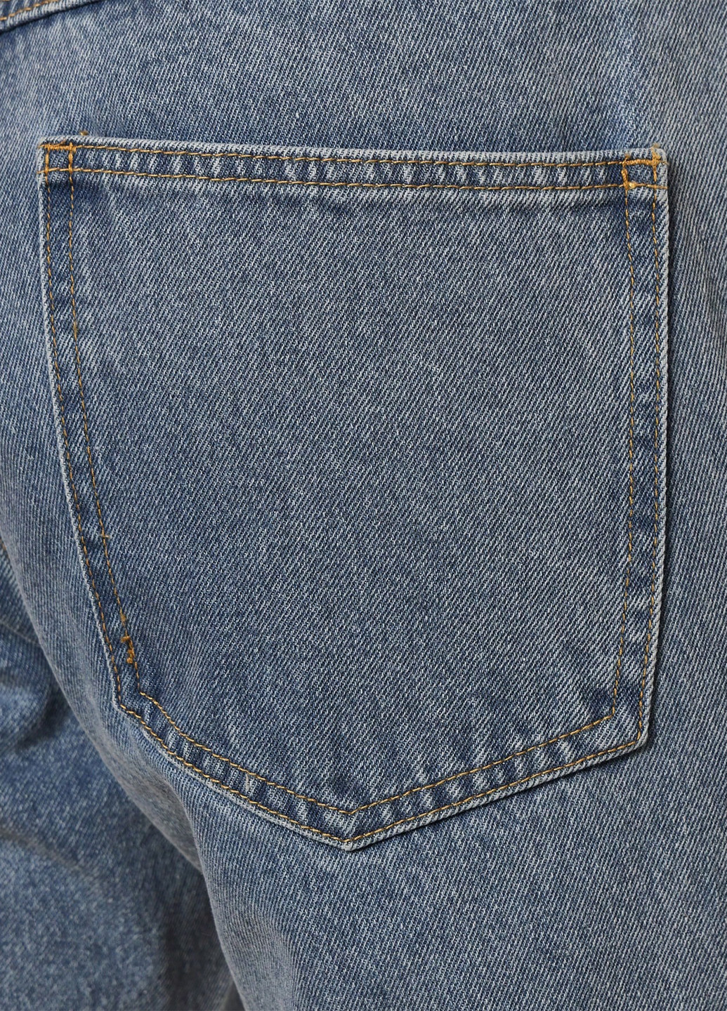 Серо-синие демисезонные прямые джинсы SHEIN