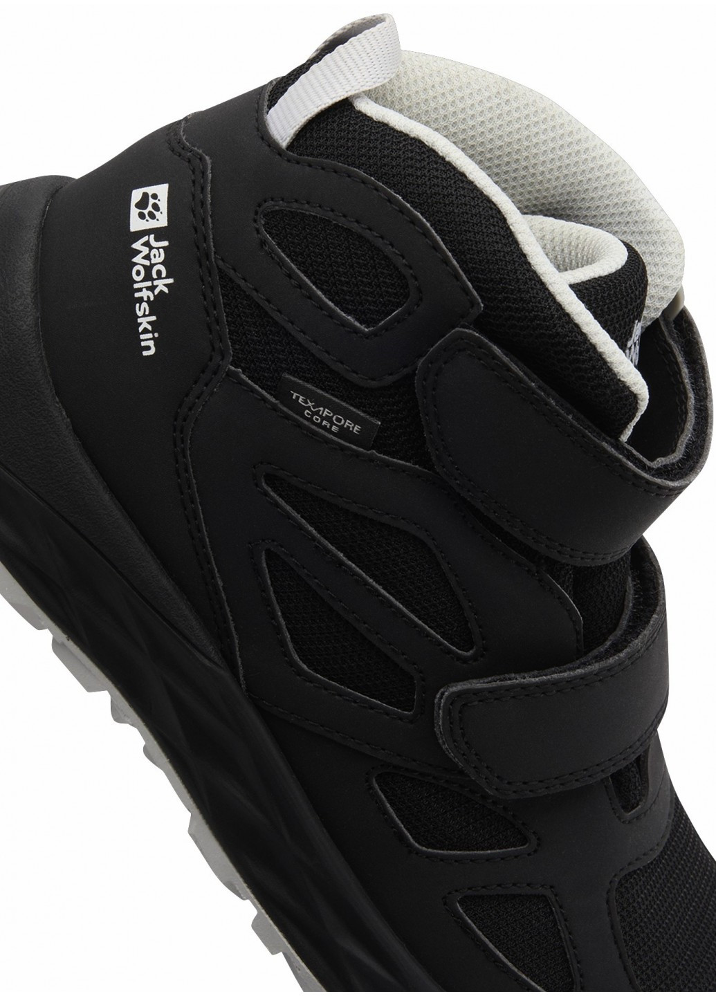 Черные спортивные осенние ботинки Jack Wolfskin