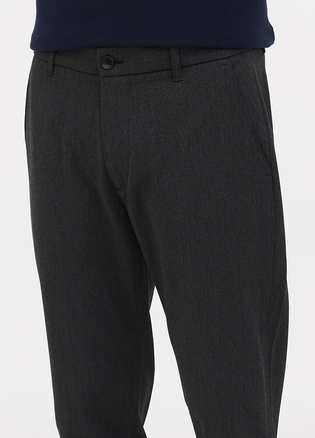 Серые кэжуал демисезонные зауженные брюки Minimum