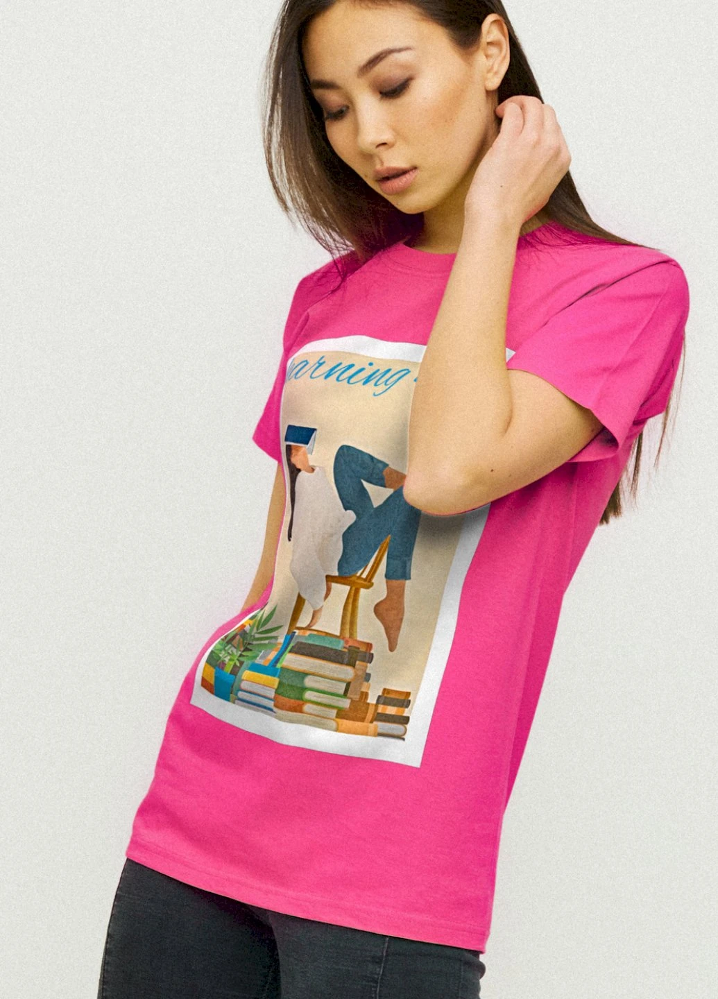 Футболка Boyfriend / air print / YAPPI - (237407684)