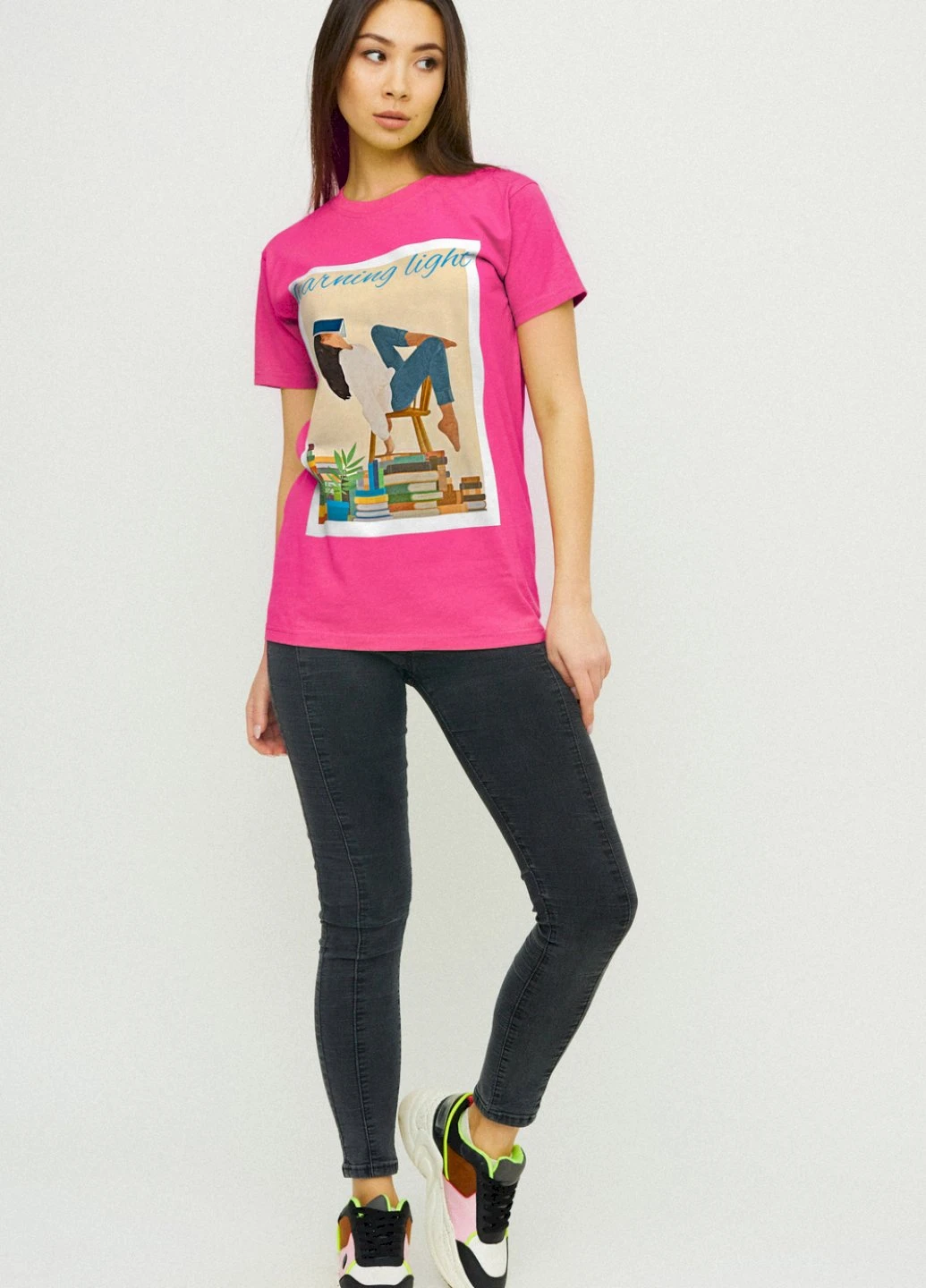 Футболка Boyfriend / air print / YAPPI - (237407684)