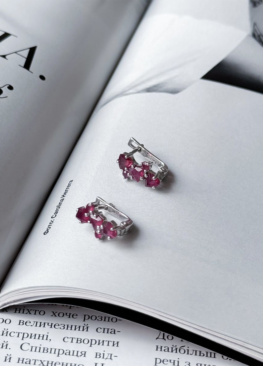 Сережки Silver Flame (295365812)