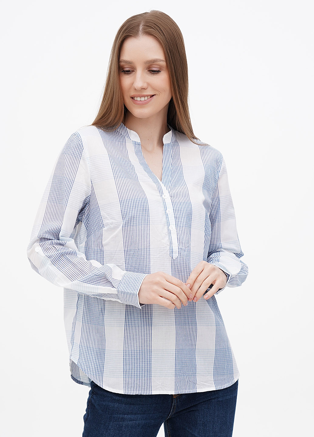 Комбинированная летняя блуза Collection L