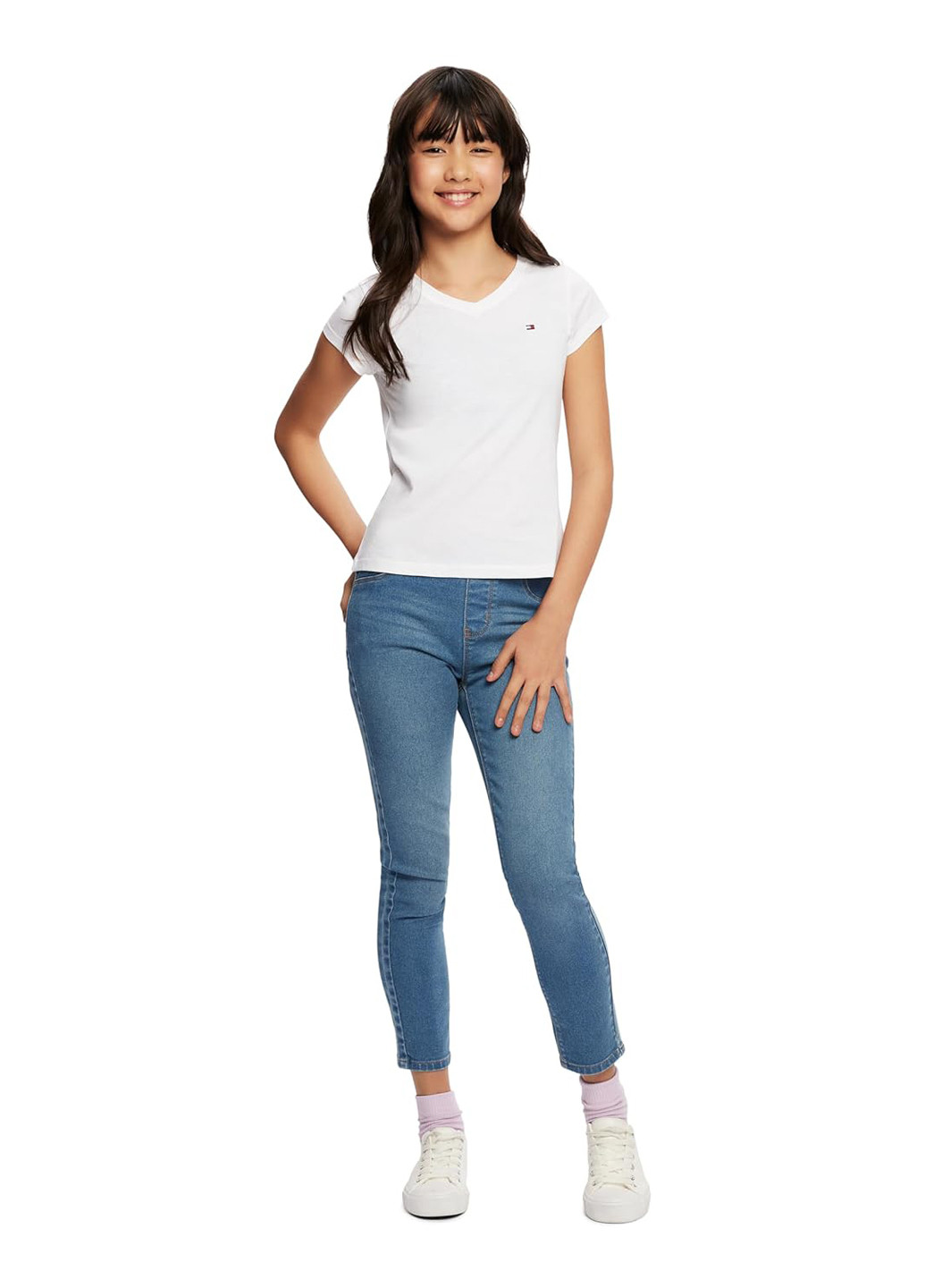 Белая летняя футболка Tommy Hilfiger