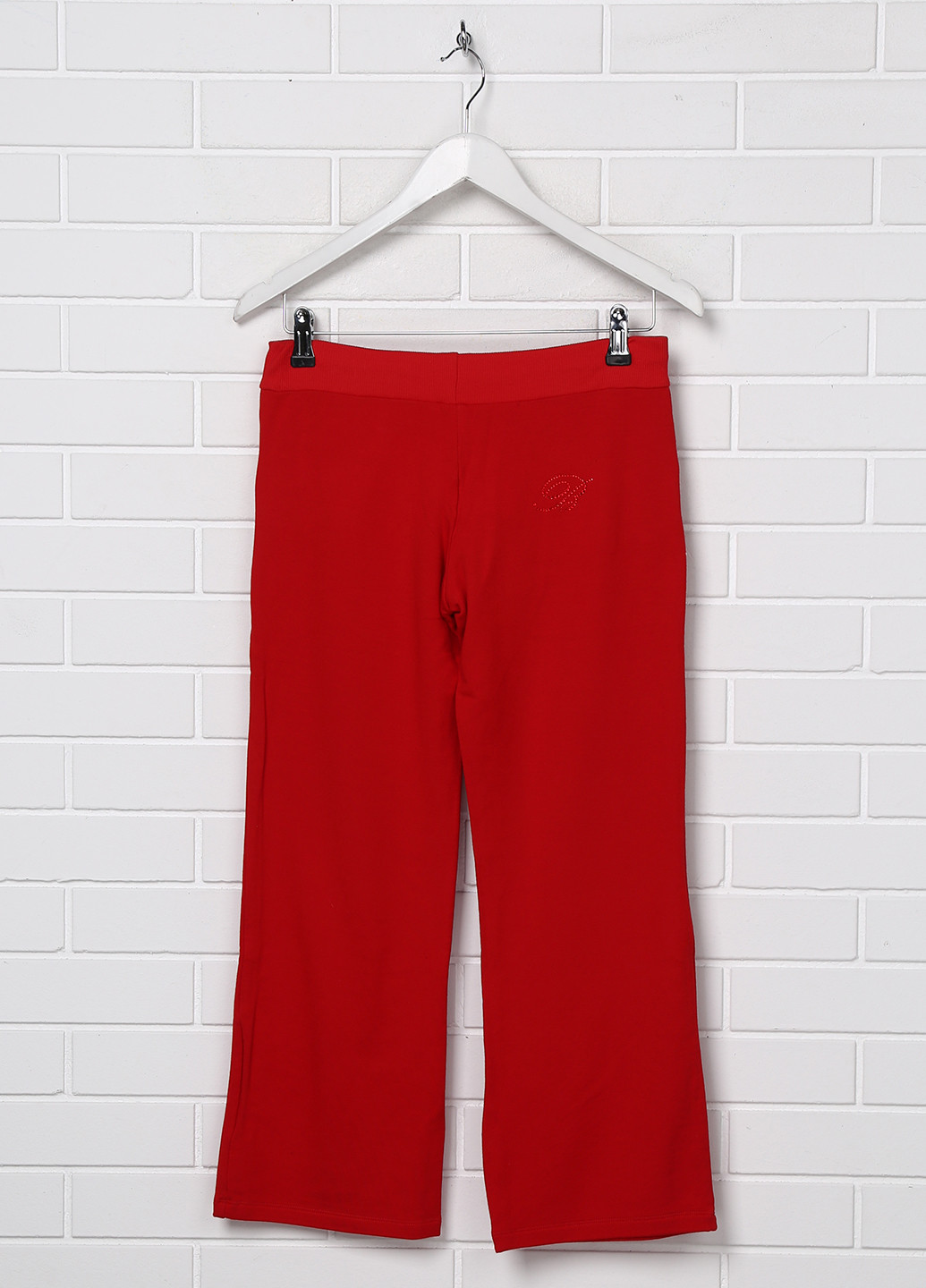 Красные спортивные демисезонные со средней талией брюки Blumarine