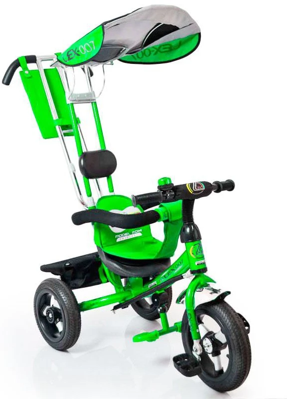 Трех-колесный Велосипед с родительской ручкой Lex-007 (12/10 AIR wheels) Green Sigma (251788293)
