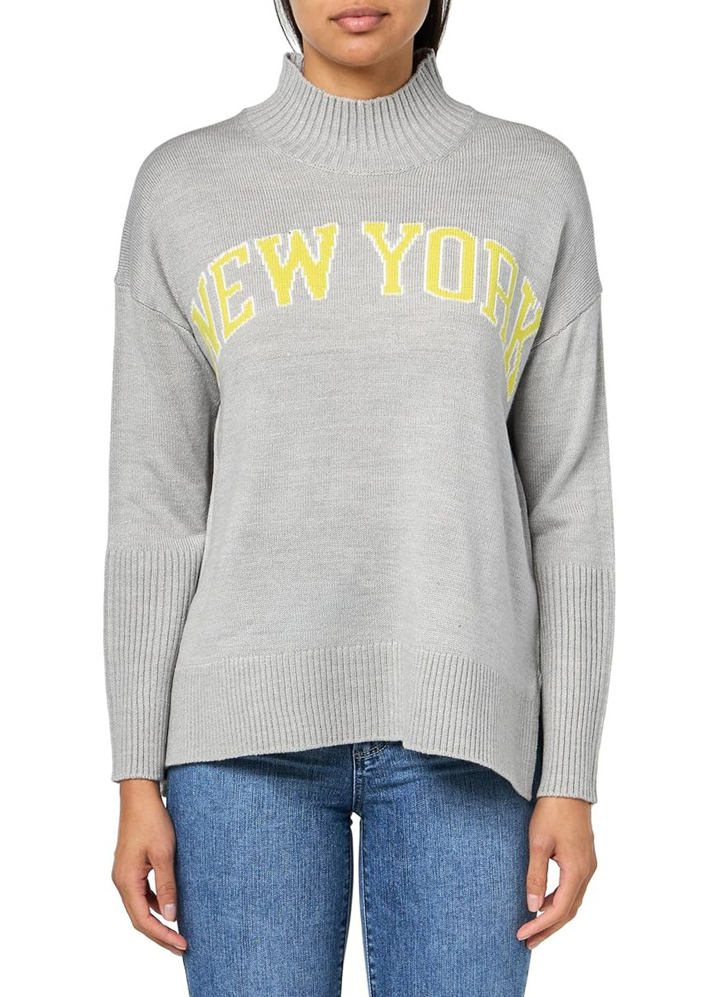 Сірий демісезонний светр DKNY