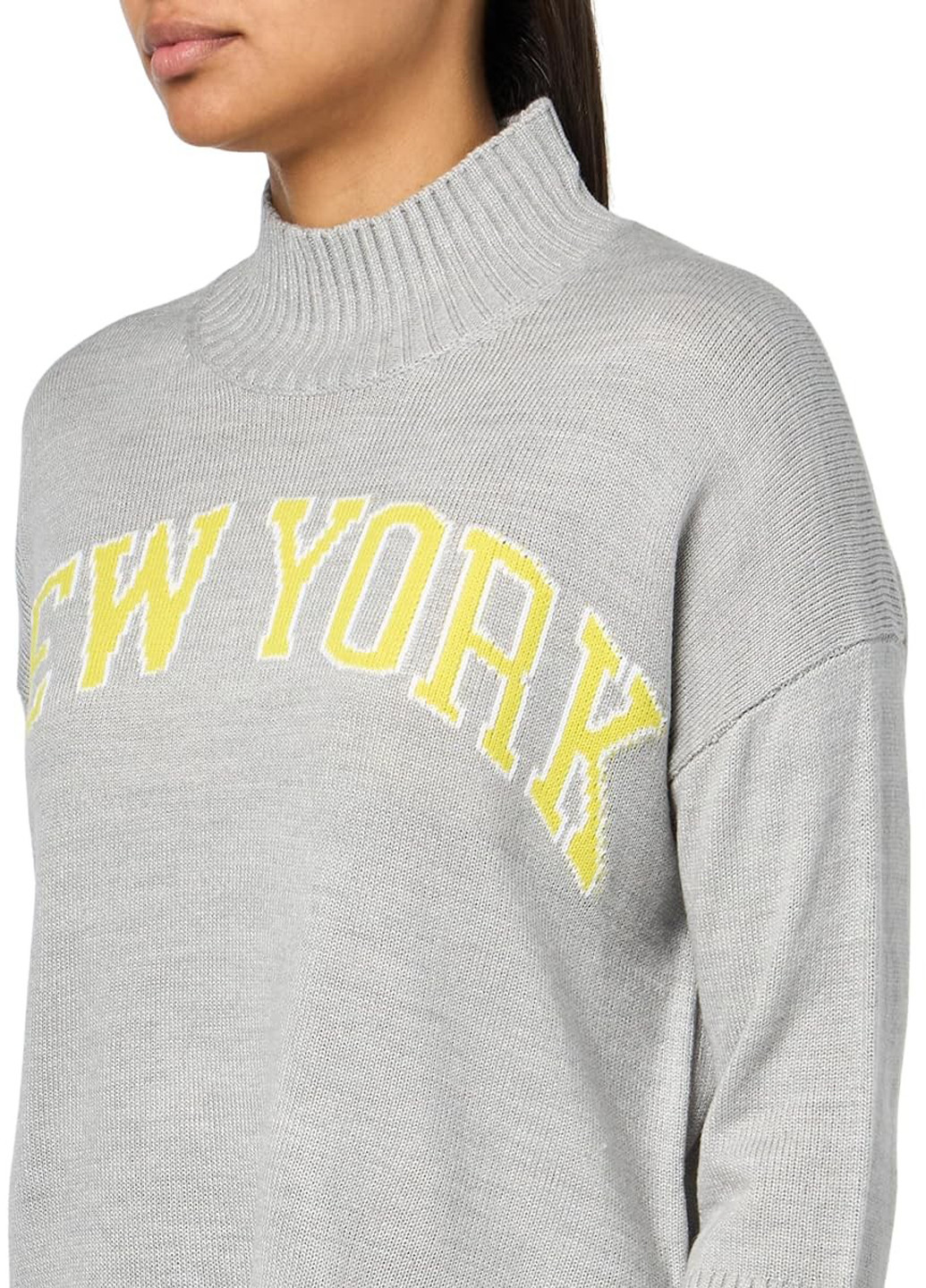 Сірий демісезонний светр DKNY