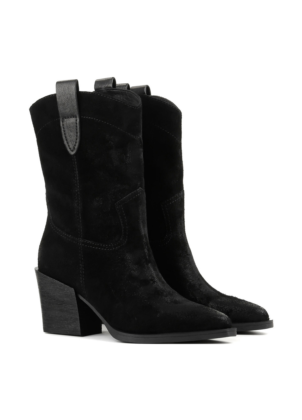 Черные осенние полусапоги Le'BERDES