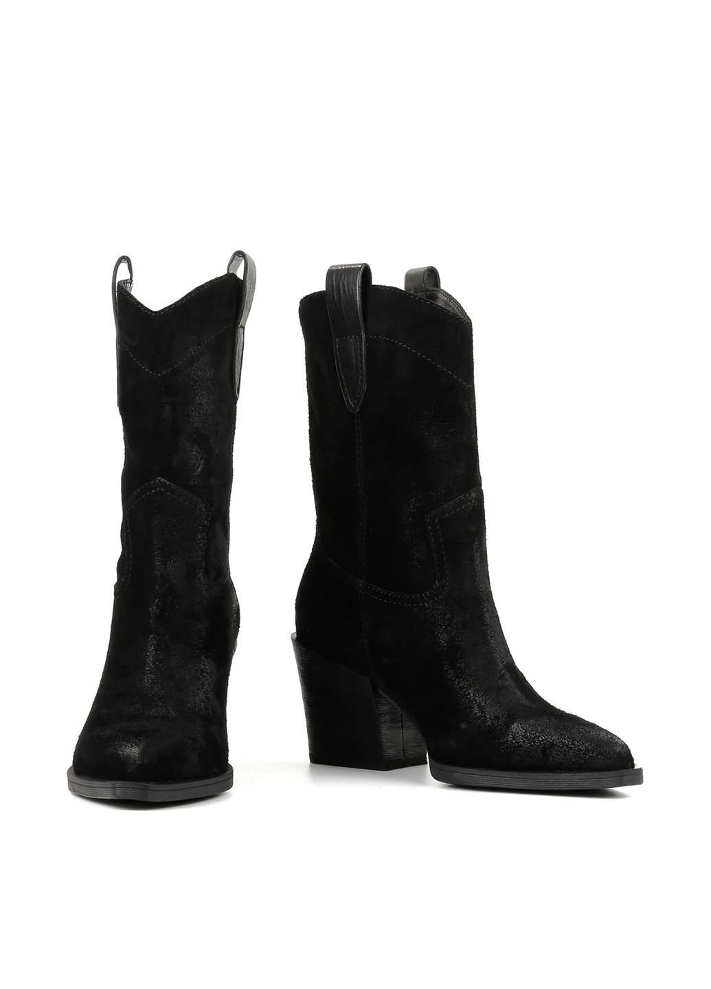 Черные осенние полусапоги Le'BERDES