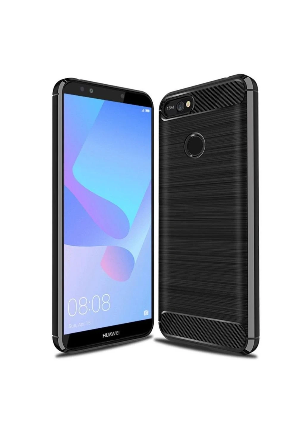 Чохол для мобільного телефону для Huawei Y6 Prime 2018 Carbon Fiber (Black) (LT-HY6PM18) Laudtec (252572669)