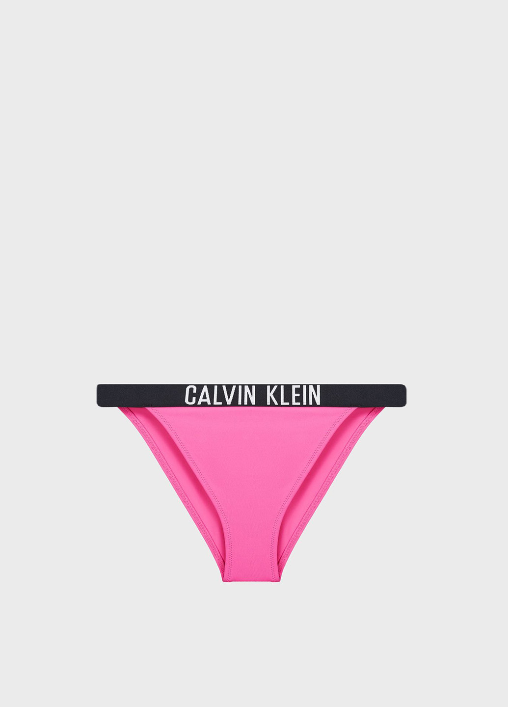 Фуксиновые (цвета Фуксия) купальные трусики-плавки с логотипом Calvin Klein