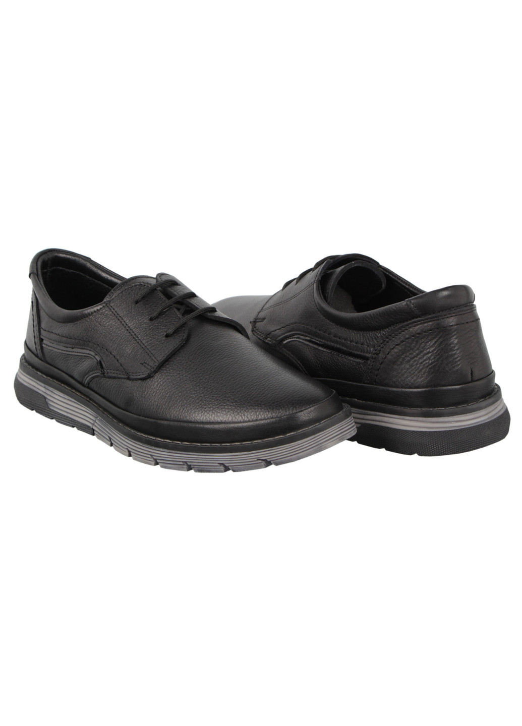 Черные мужские туфли 197729 Buts на шнурках