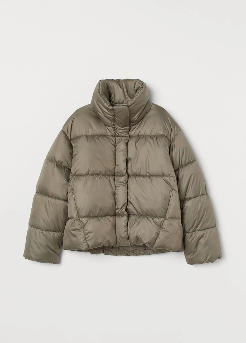Оливковая (хаки) зимняя куртка H&M