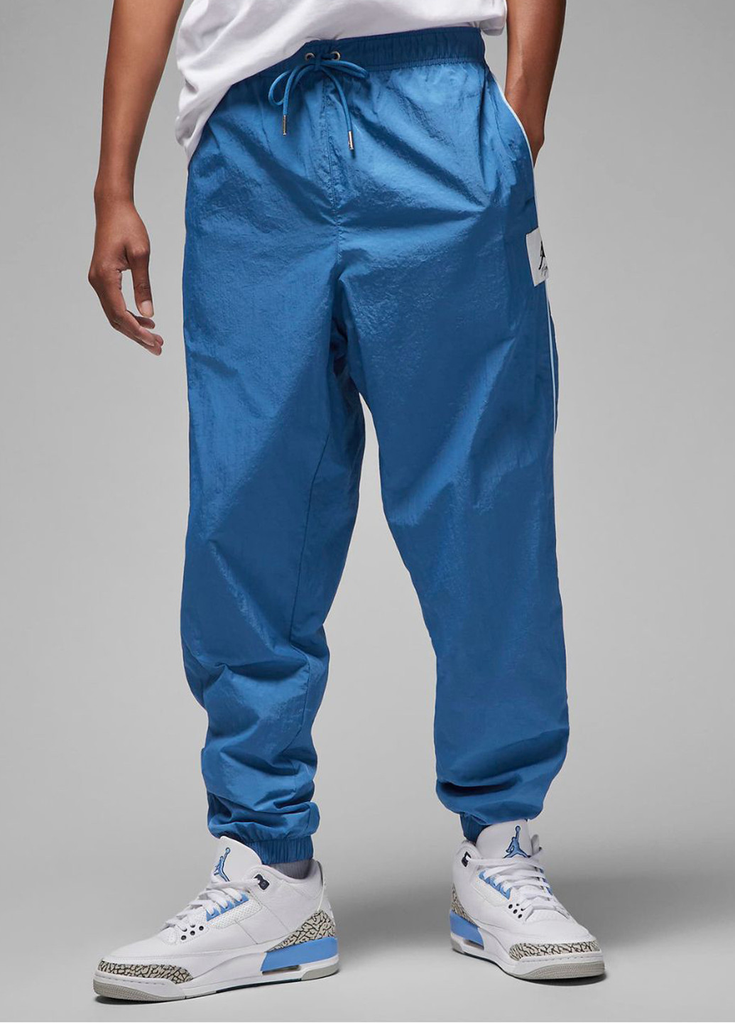 Синие кэжуал, спортивные демисезонные джоггеры брюки Jordan