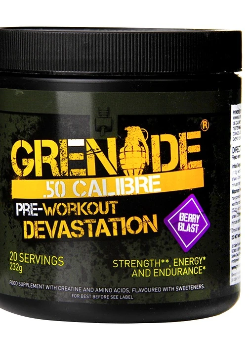 Передтренувальний комплекс Pump 50 Caliber Pre Workout 232g (Berry burst) GRENADE (256536886)