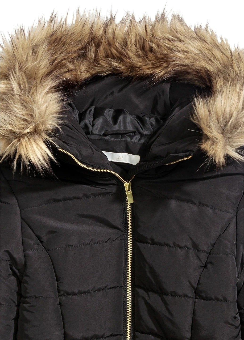 Черная демисезонная куртка H&M