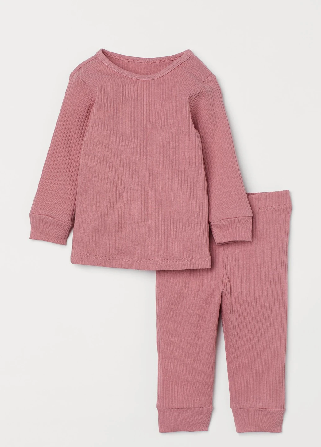 Рожева всесезон комплект (лонгслів, штани) H&M