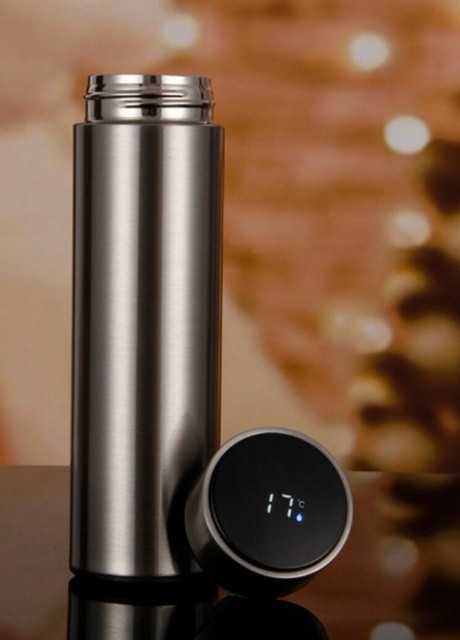 Умный термос с термометром и дисплеем, 500 мл серебро More (253850951)