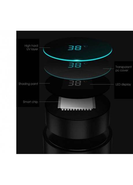 Умный термос с термометром и дисплеем, 500 мл серебро More (253850951)