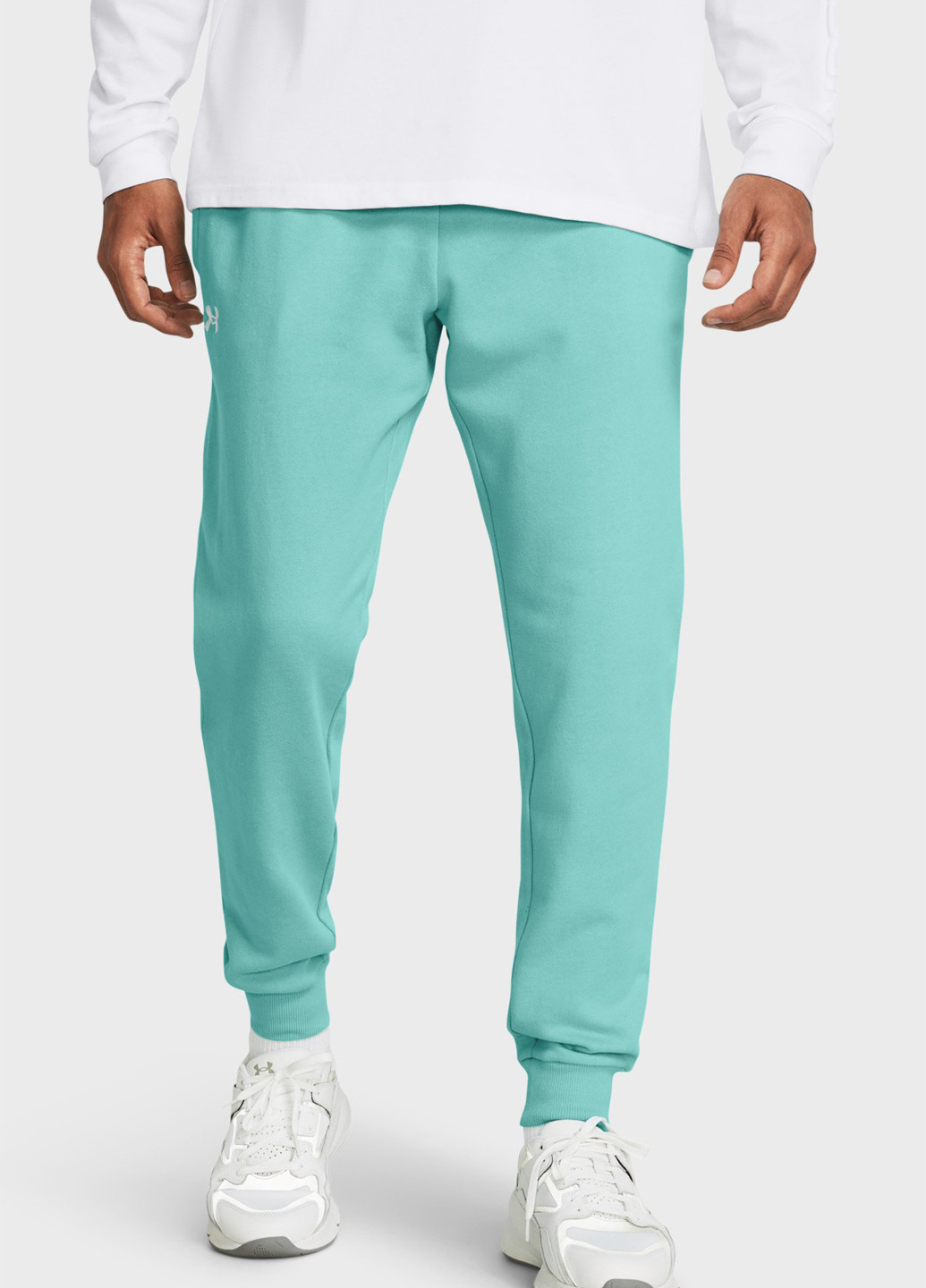 Бирюзовые спортивные демисезонные джоггеры брюки Under Armour