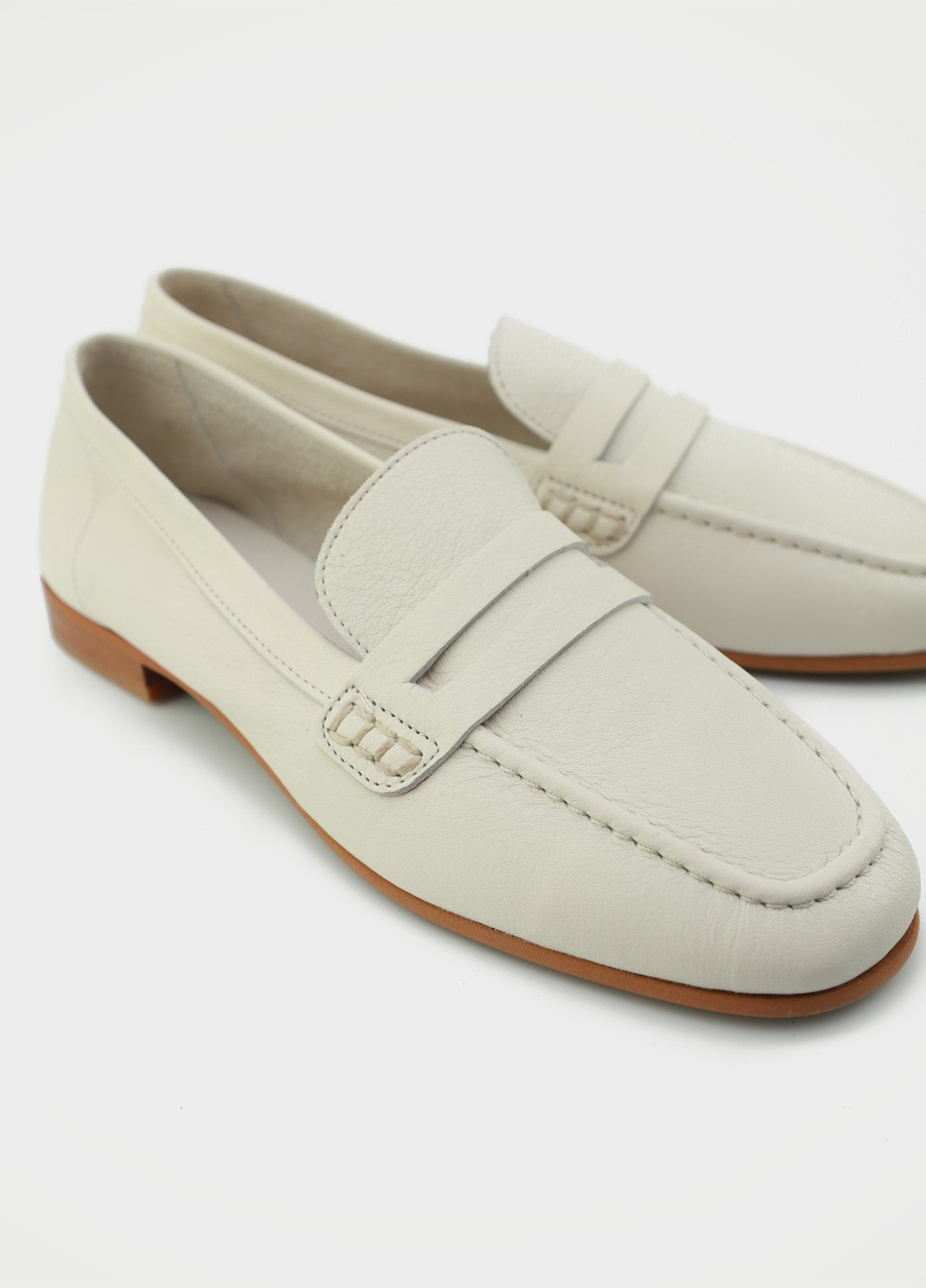 URBAN TRACE Туфли лоферы белый з натуральная кожа, китай — демисезон (329868619)