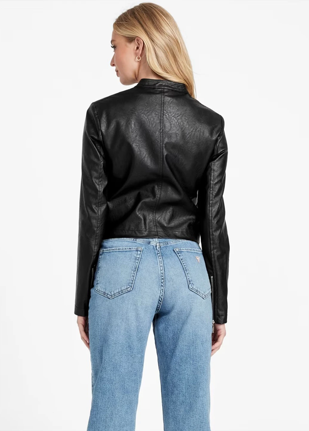 Чорна демісезонна куртка Guess