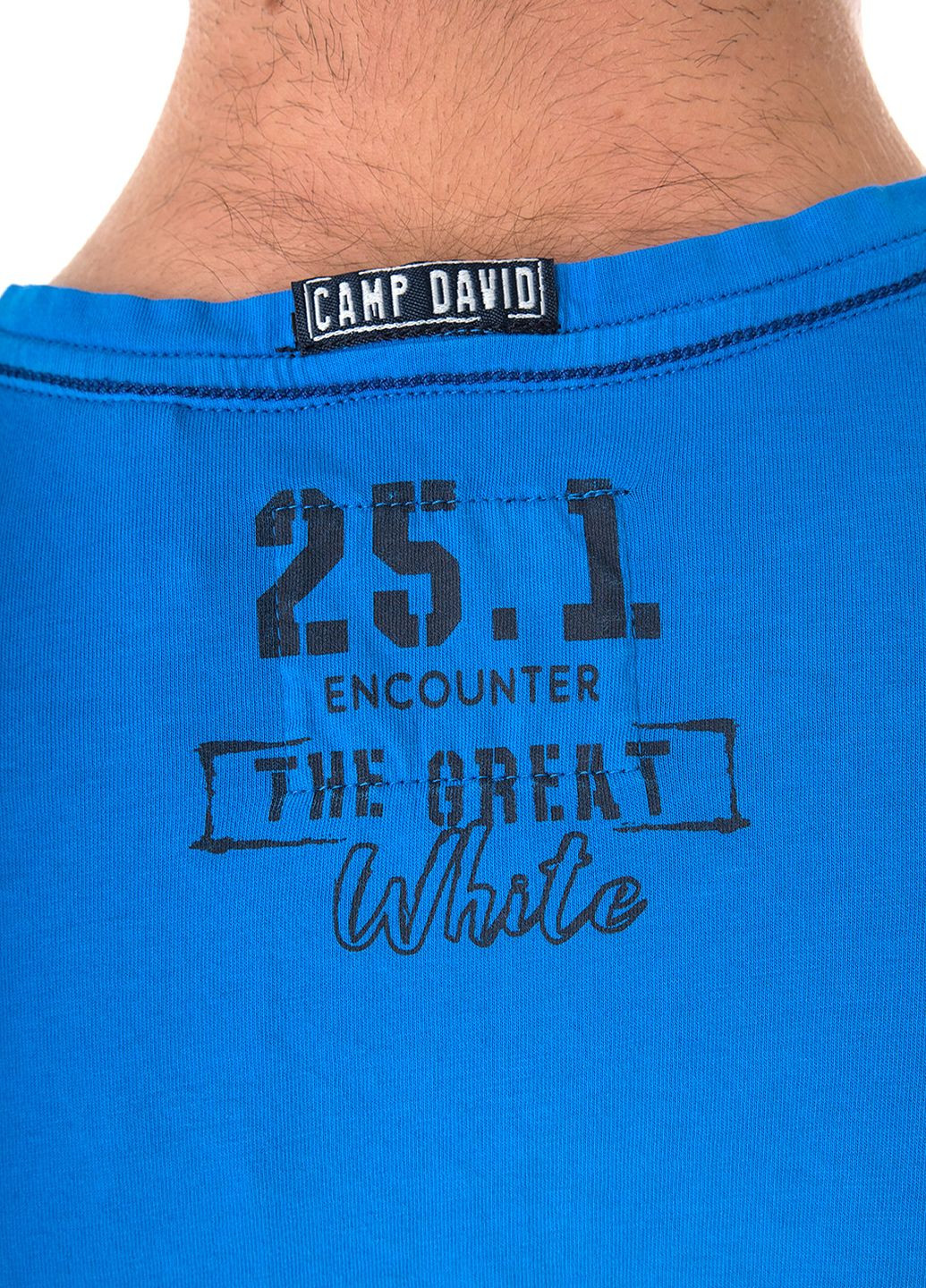 Голубая футболка Camp David