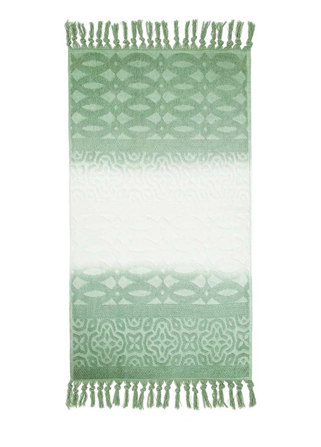 Home Line полотенце, 68х127 см градиент зеленый производство - Турция