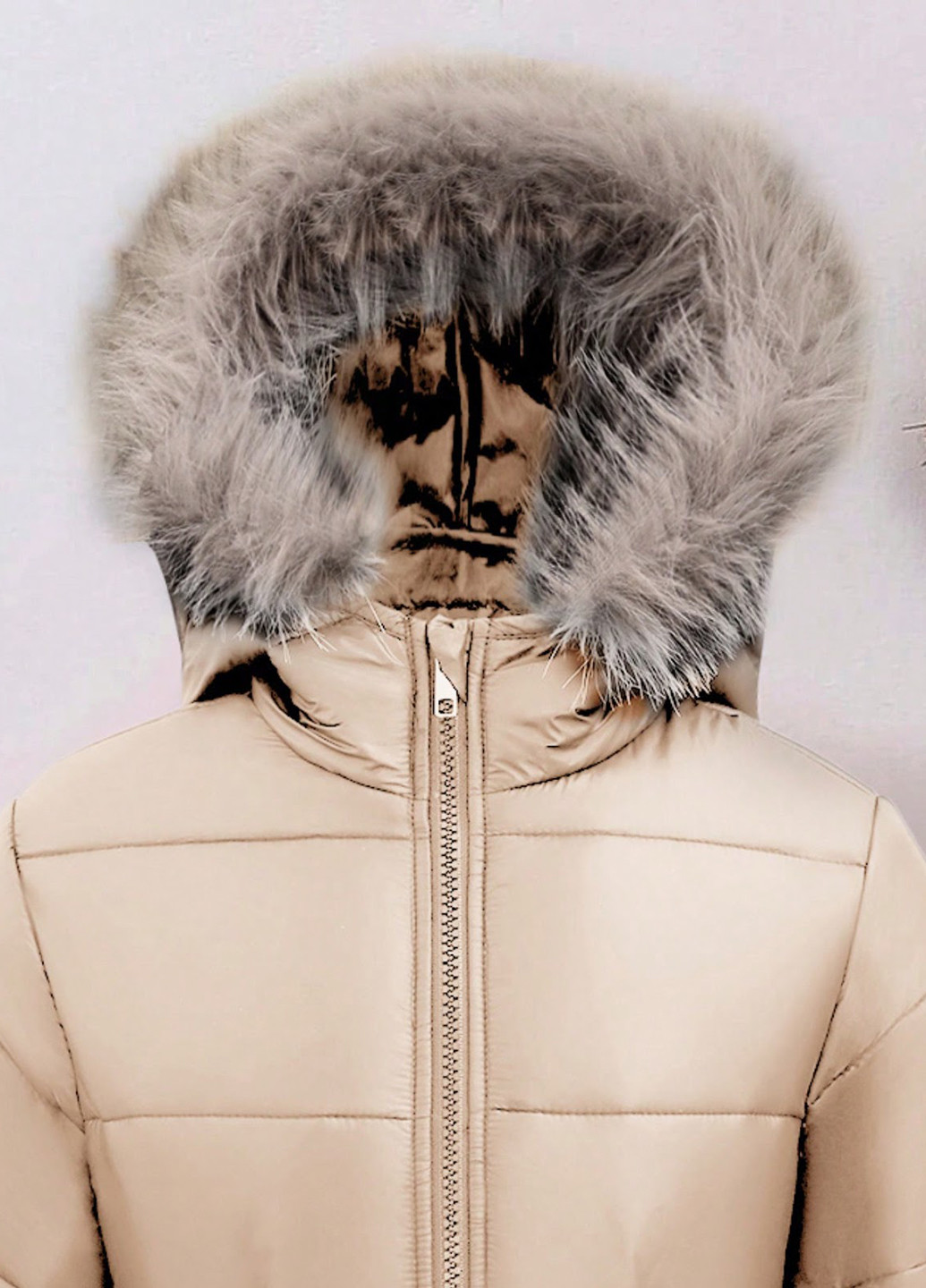 Кремовая демисезонная куртка SHEIN