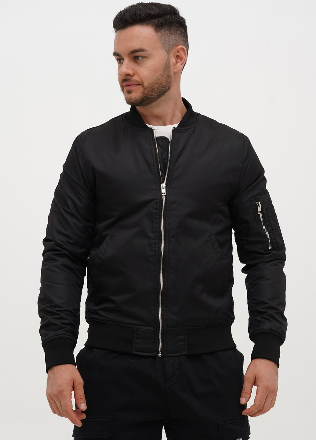 Чорна демісезонна куртка Trend Collection