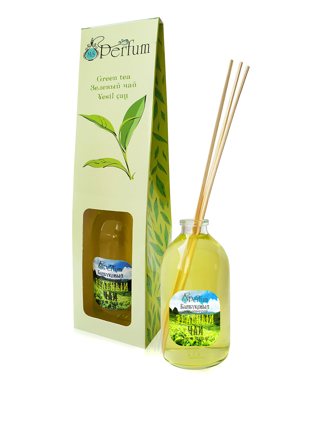 Аромадіффузори бамбуковий з ароматом зеленого чаю, 100 мл MSPerfum (129579420)