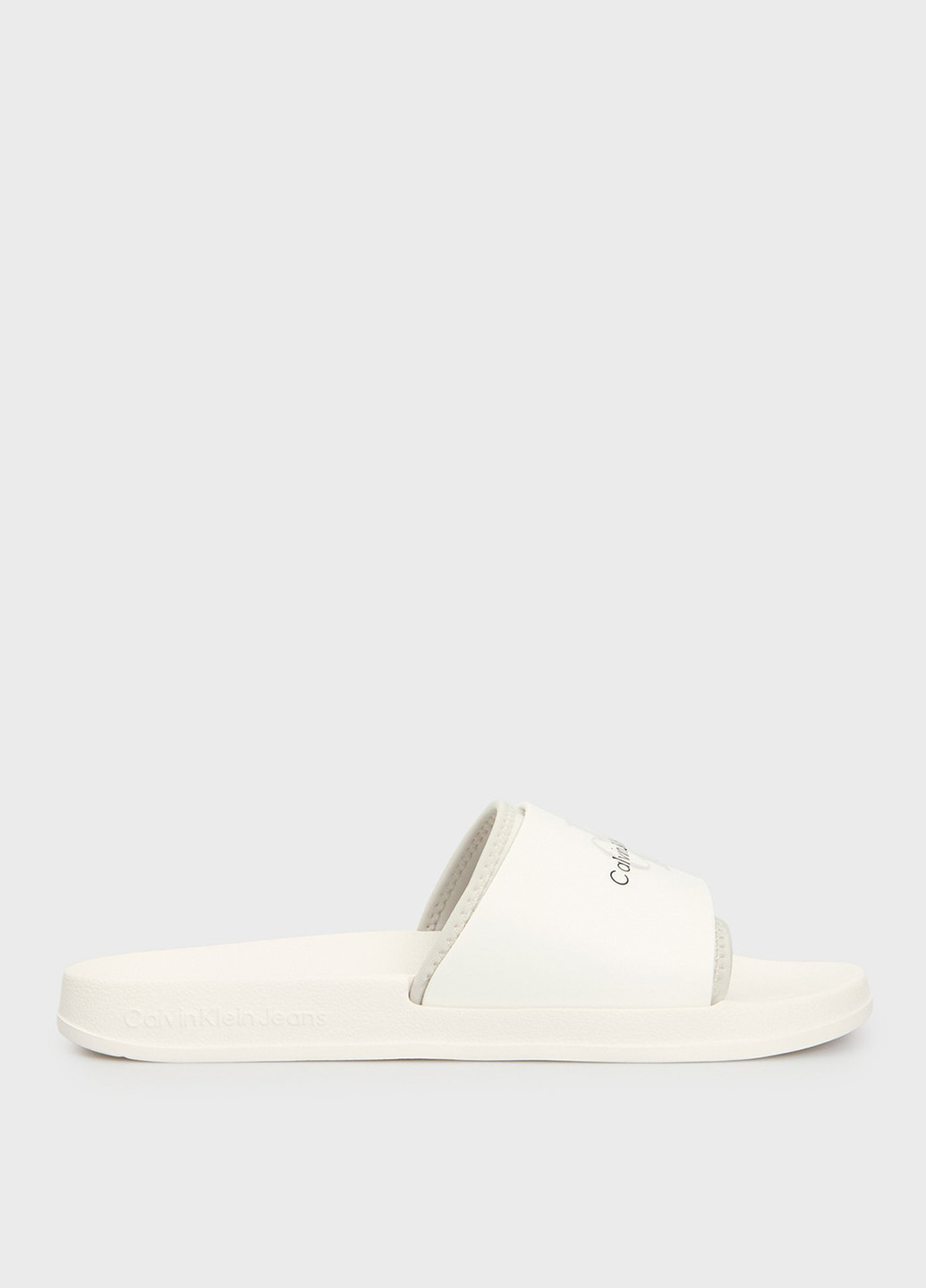 Белые кэжуал шлепанцы Calvin Klein Jeans