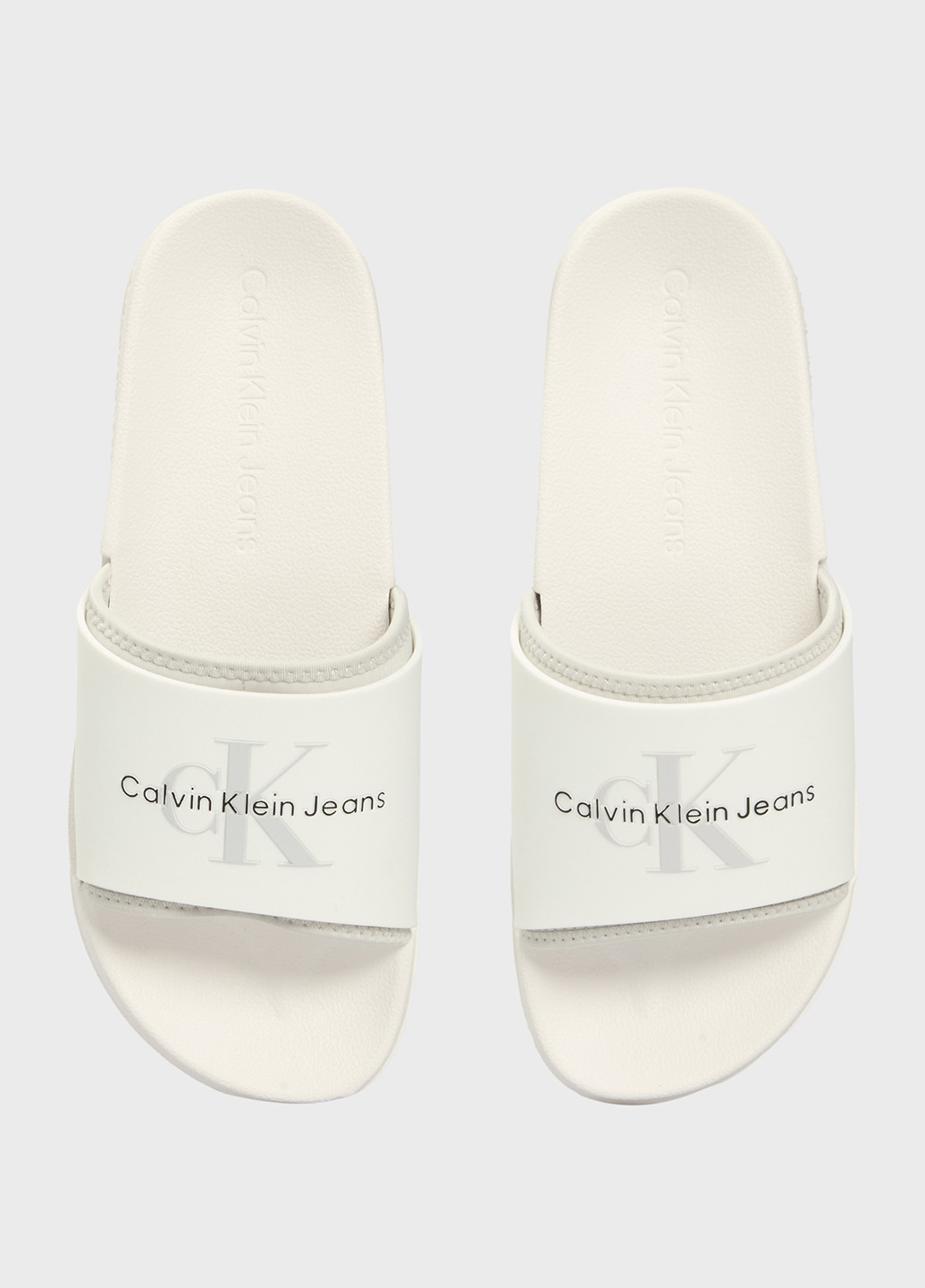 Белые кэжуал шлепанцы Calvin Klein Jeans