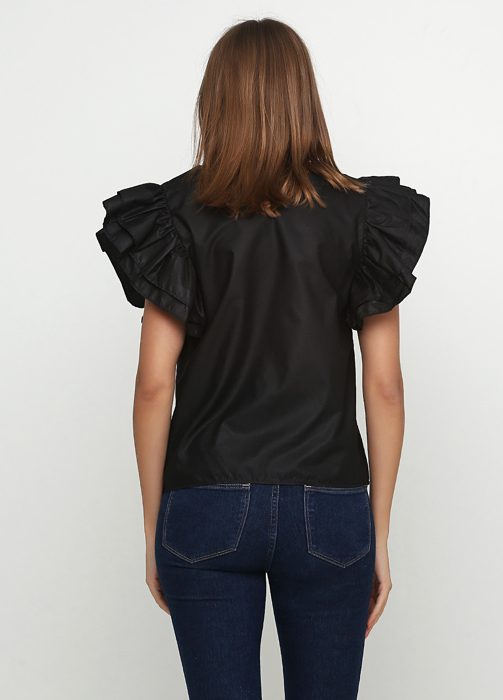 Черная летняя блуза Timiami