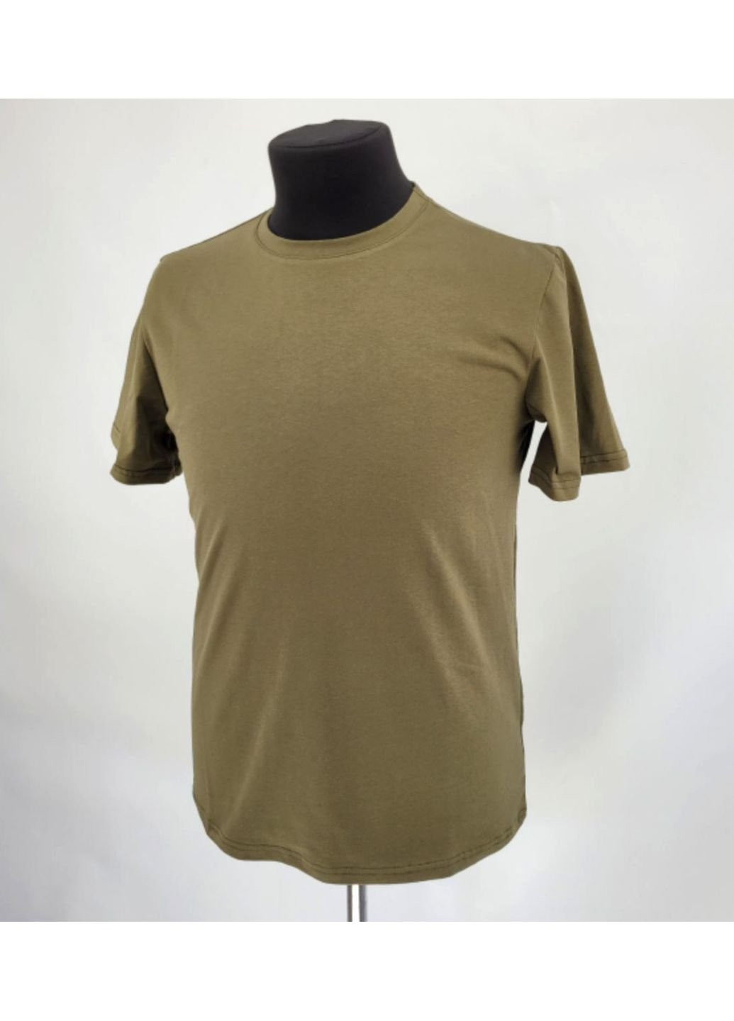 Хаки (оливковая) футболка мужская тактическая хлопок всу (зсу) 1061 7266 l хаки No Brand