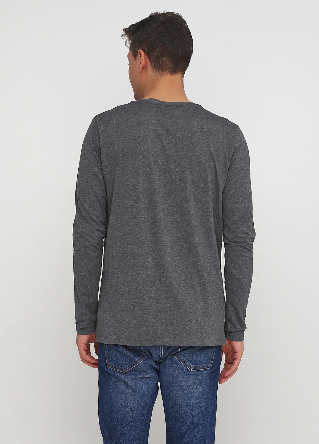 Лонгслів Livergy меланж темно-сірий спортивні