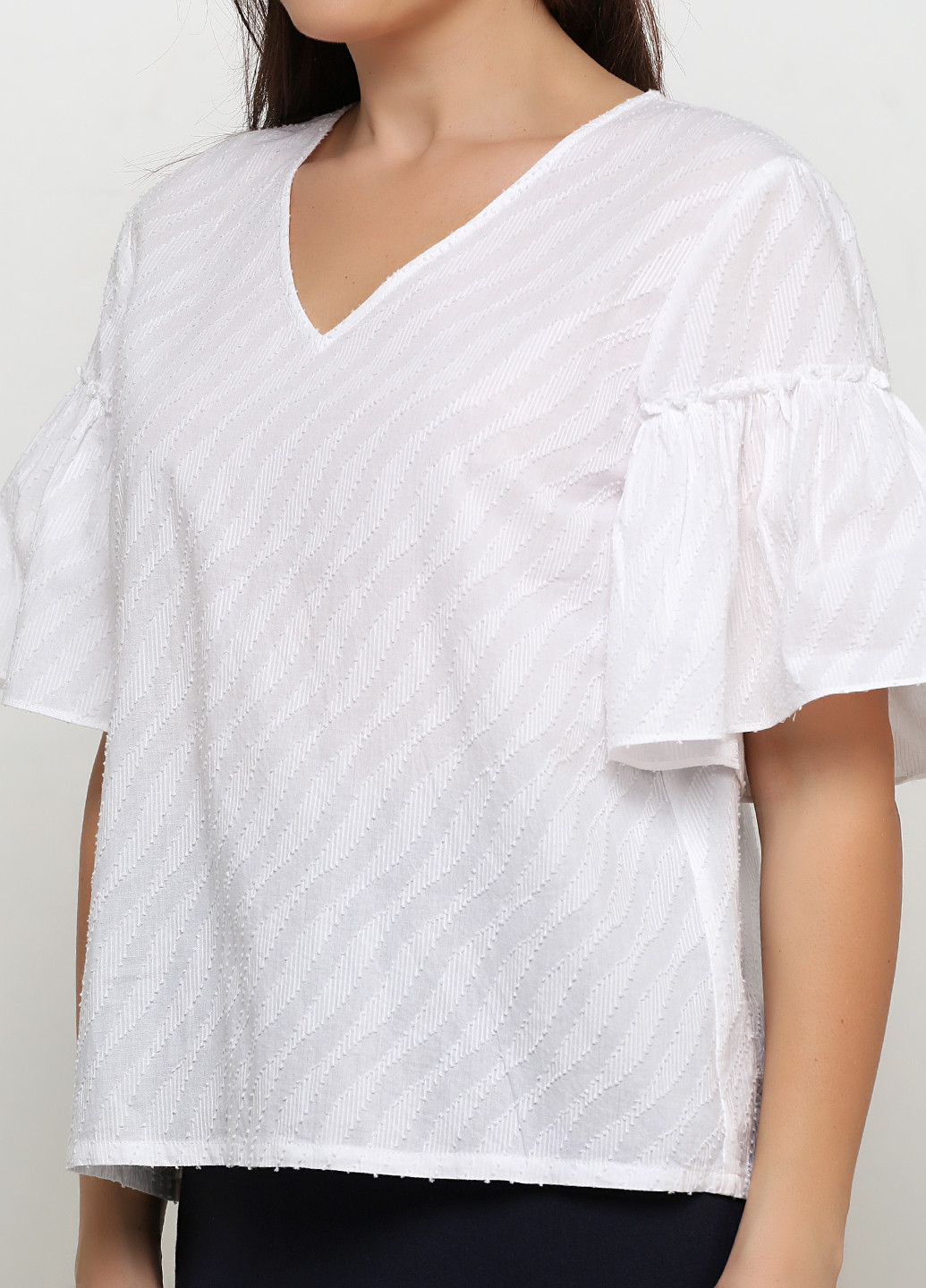 Белая летняя блуза Friendtex