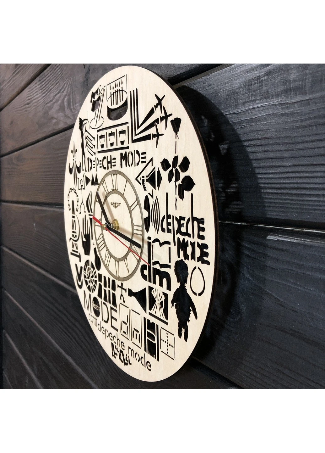 Оригинальные настенные часы из дерева «Depeche Mode» 7Arts (253567097)