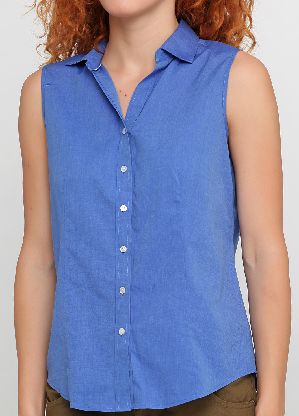 Синяя летняя блуза Talbots