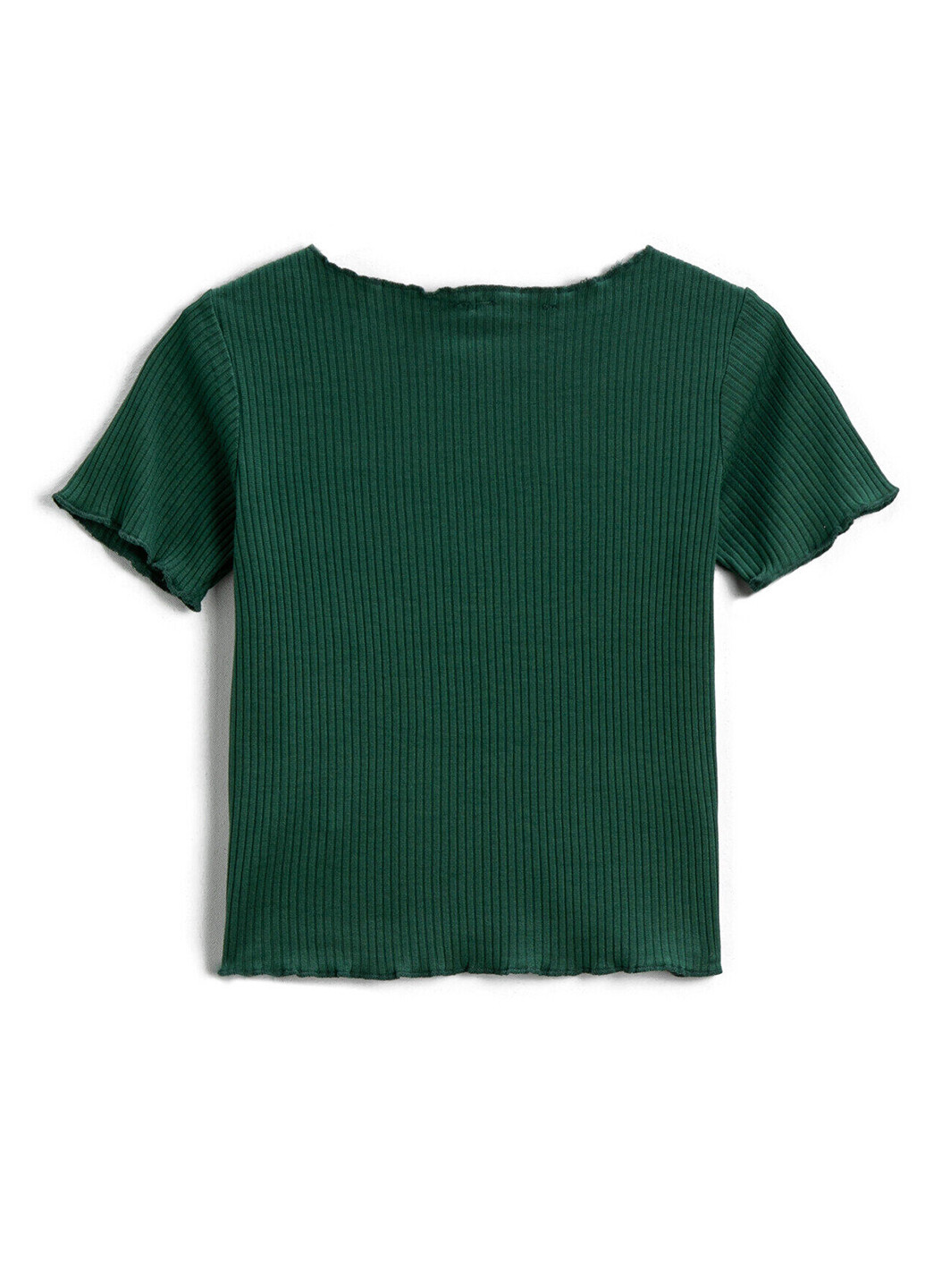 Темно-зеленая летняя футболка KOTON
