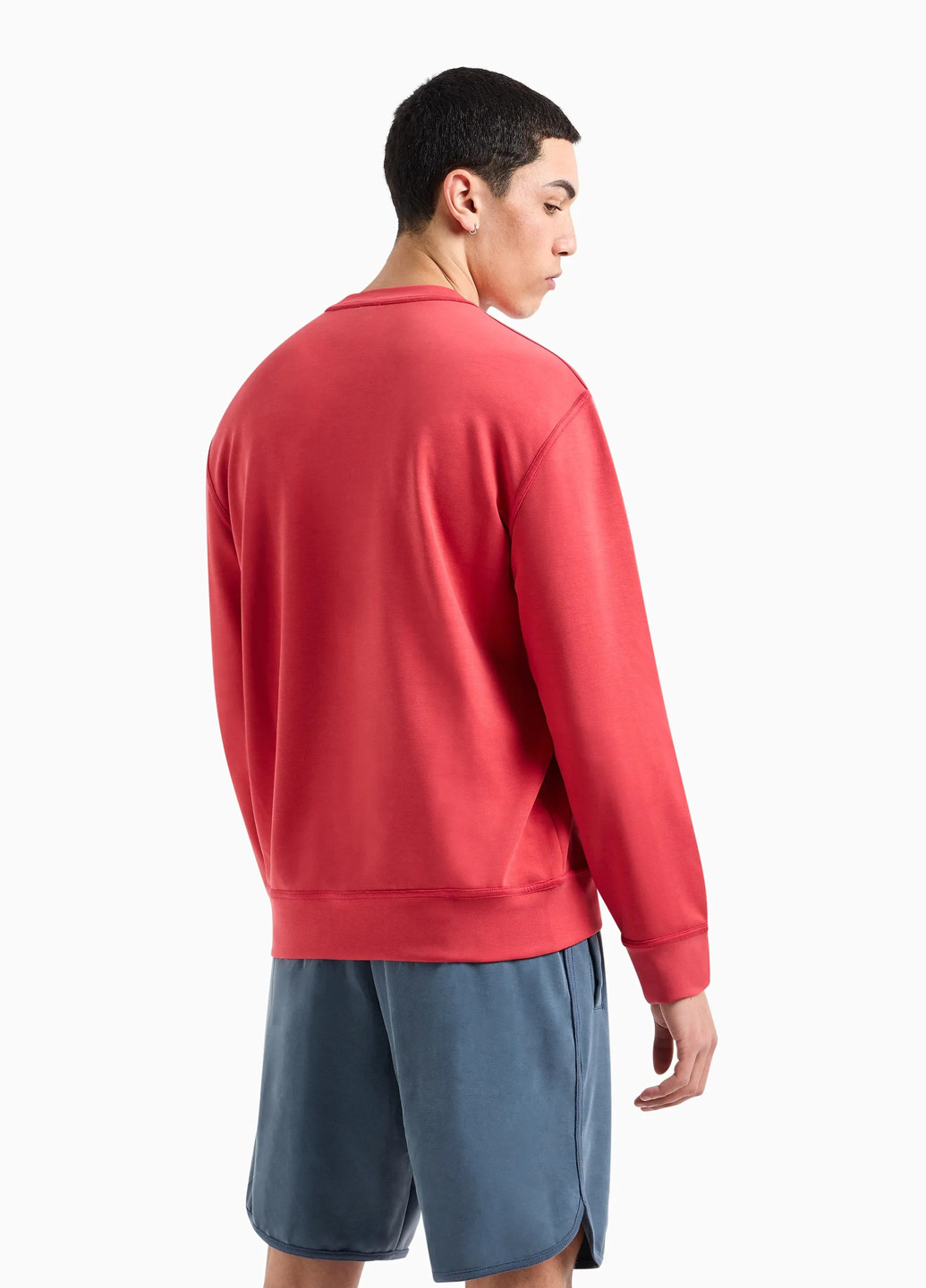 Червоний світшот Armani Exchange однотонний (301389136)