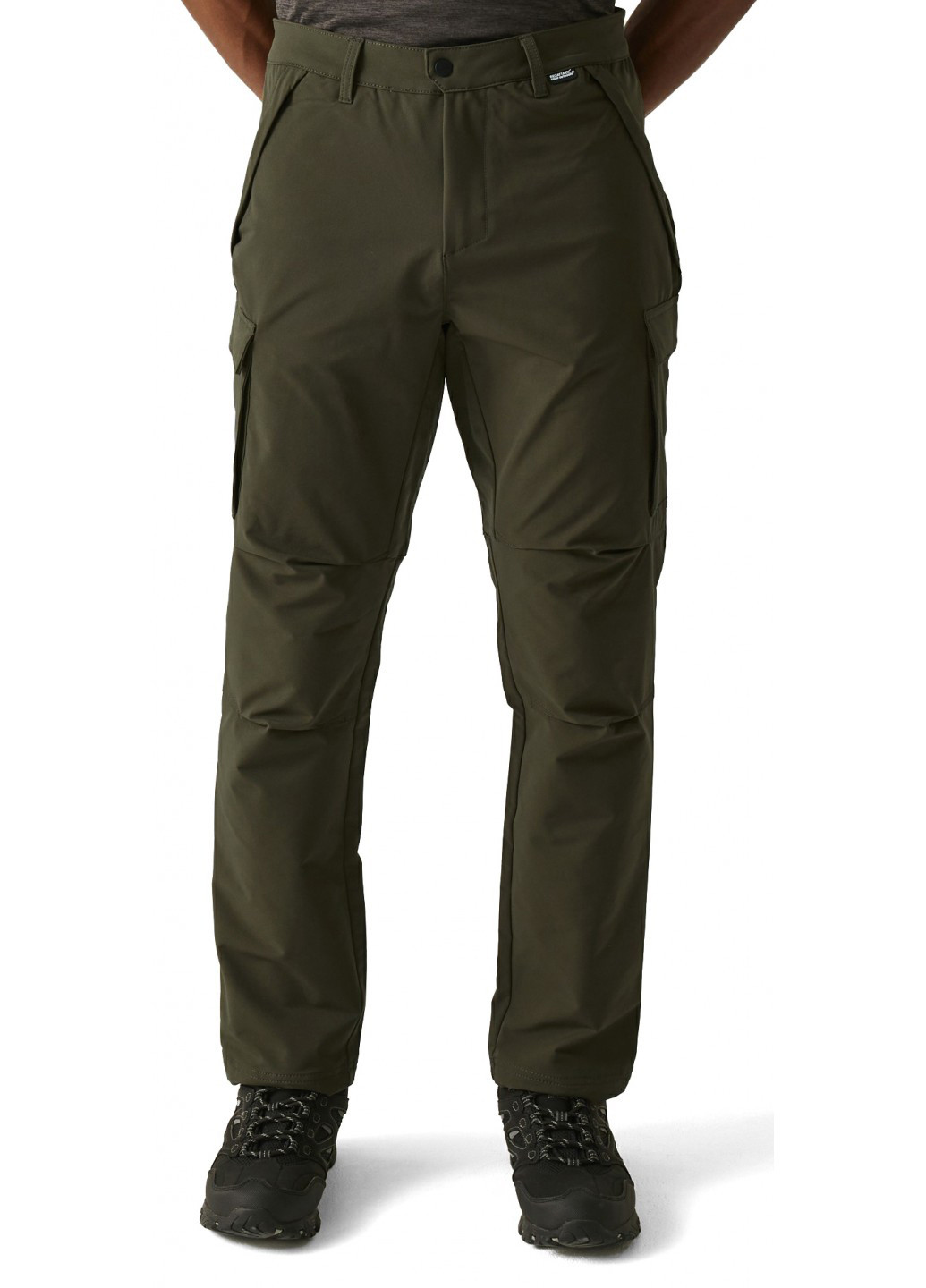 Хаки кэжуал зимние зауженные брюки Regatta