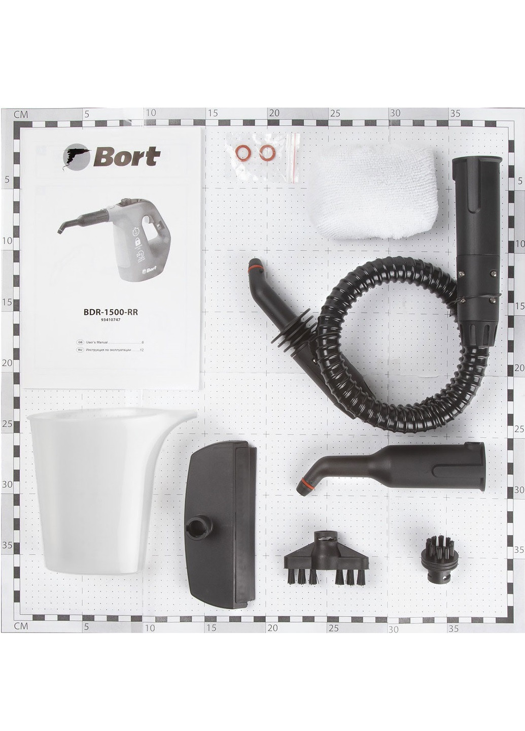 Пароочисник Bort BDR-1500-R темно-бірюзовий