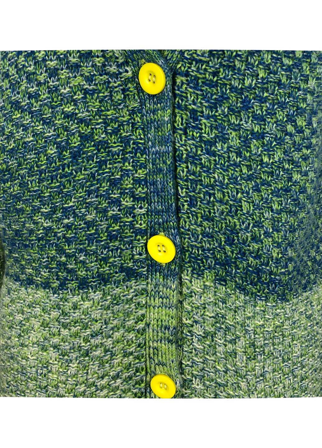 Комбинированный демисезонный свитер-кардиган Yumi