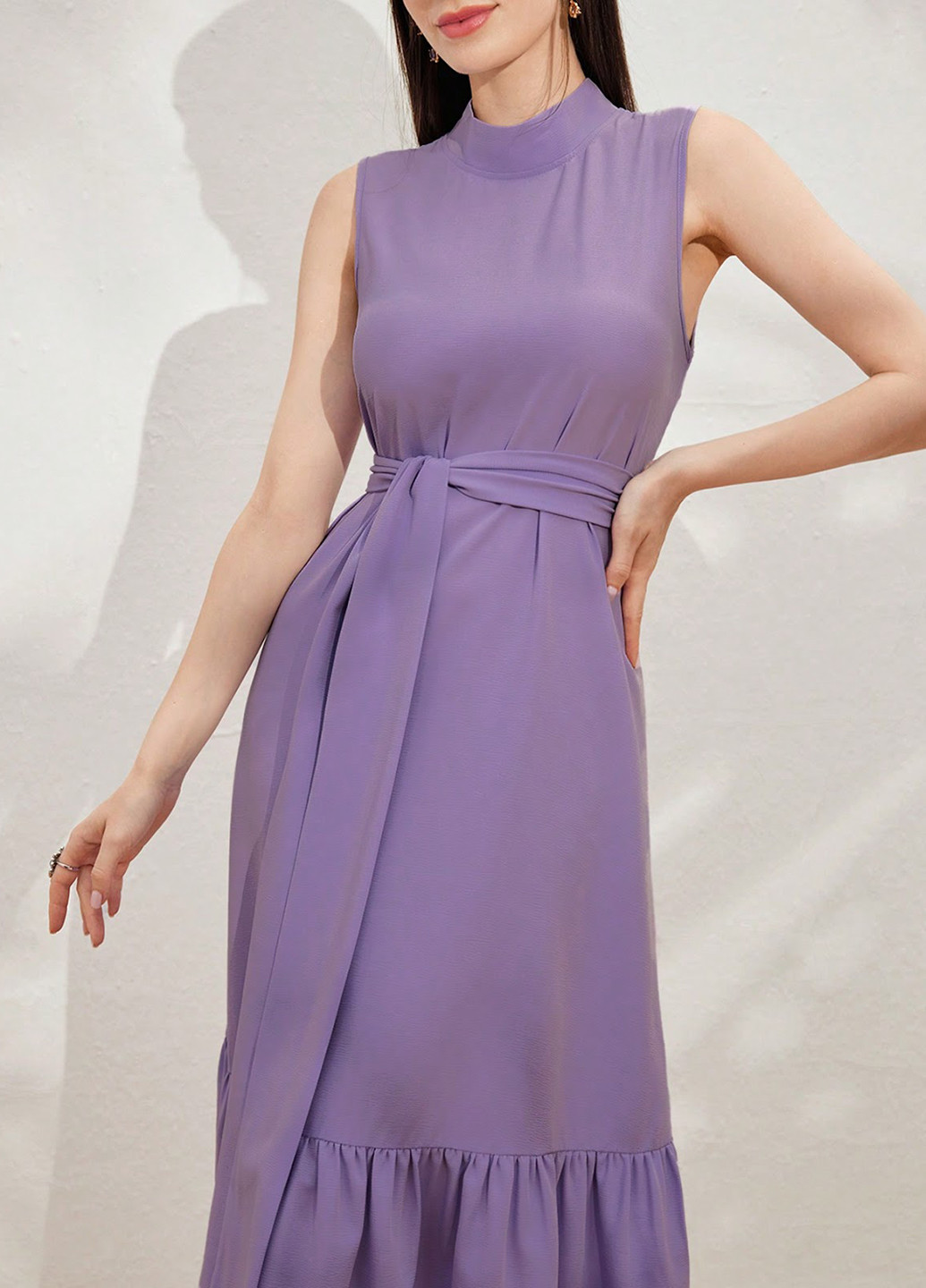 Бузкова кежуал комплект (накидка, сукня) SHEIN однотонна