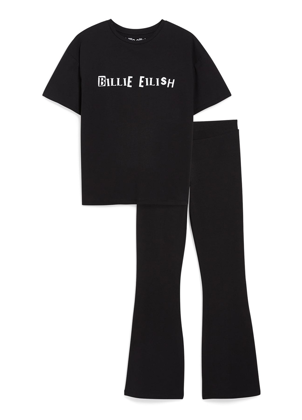 Чорний літній комплект (футболка, штани) C&A