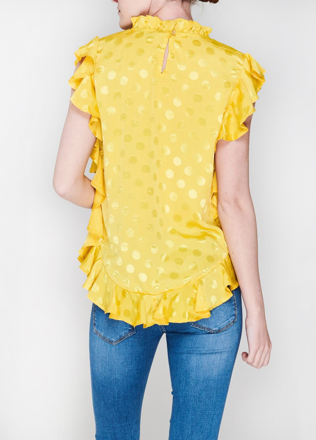 Желтая летняя блуза Biba