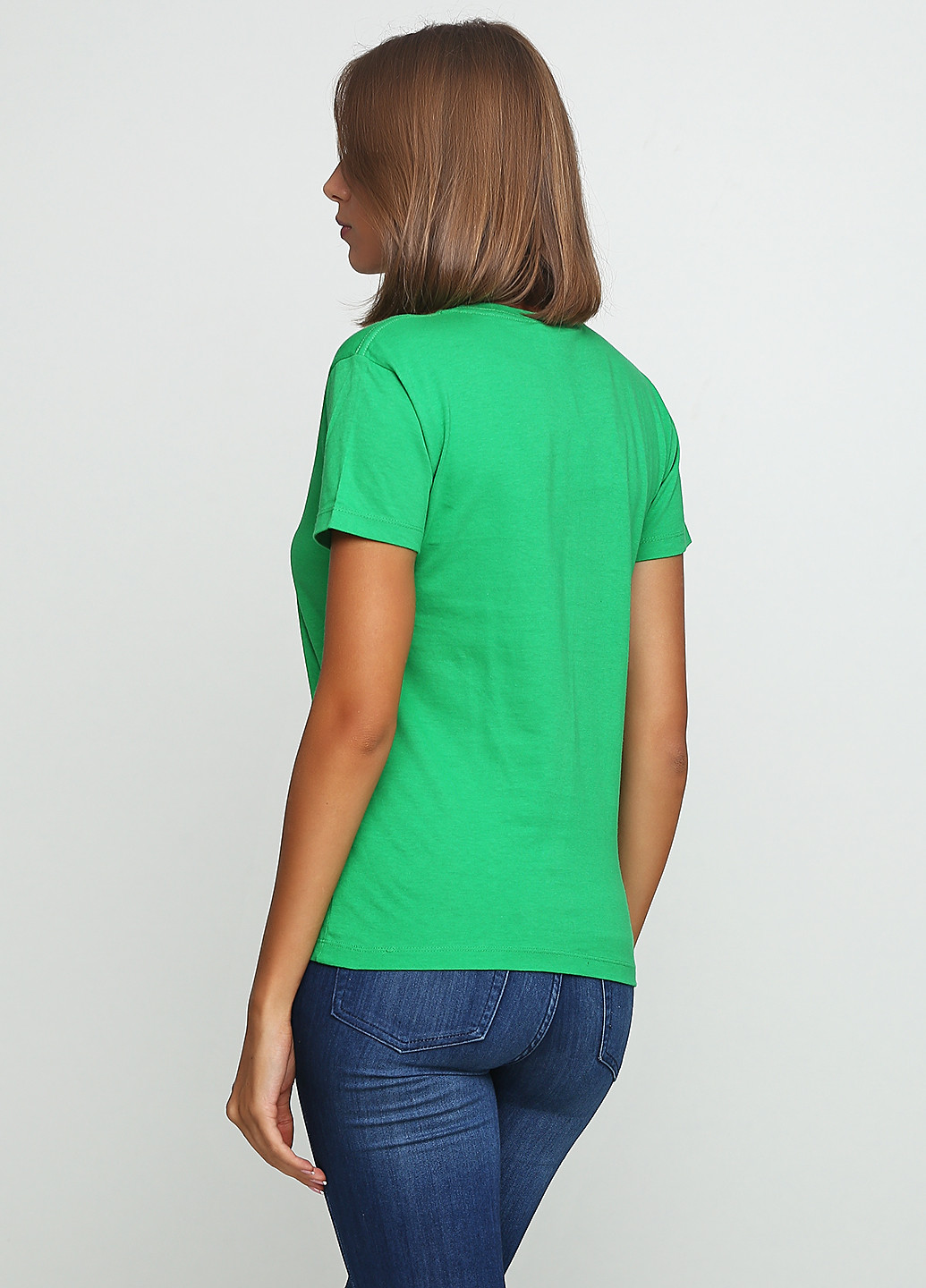 Зеленая летняя футболка BDG